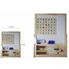 Lavagna Magnetica In Legno Con Pallottoriere Abaco Lettere Bambini dfh