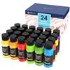 INK LAB Set di Colori Acrilici 24 Colori Atossici Pittura Acrilica per Dipingere