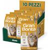 Monge Gran Bontà Crocchette Adult Pollo Alimento Completo Secco Gatti 4kg 10 Pez