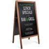 Unho Lavagna cancellabile bar 100x50cm, doppia faccia magnetica, pieghevole