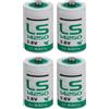 BenjiPower - 4 batterie LS14250 1/2 AA 3,6 V Li-SOCL2 al litio