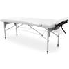 Lettino Da Massaggio Pieghevole in Alluminio, Colore Bianco, 186 X 66 Cm, Lettin