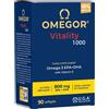 Omegor Omega 3 IFOS 5 Stelle 90 cps Olio di Pesce Omega 3 1000mg Ricco di EPA e DHA