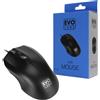 Evo Labs USB Wired Optical Mouse - Matte Black - MO-128
