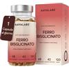 AAVALABS Integratore Ferro e Vitamina C Naturale - Ferro Bisglicinato 42mg Integratori St
