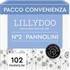 LILLYDOO Pannolini LILLYDOO delicati sulla pelle taglia 2 (4 kg) pacco scorta (102 unità)