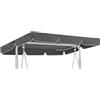 Tettuccio per Dondolo Da Giardino 200 X 120 Cm - Copertura Dondolo Elegante Di R
