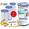 Bestway FILTRO a Cartuccia TIPO I → 4 pz - Ricambio Filtro Pompe Piscina / 58093