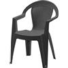 DIMAPLAST 2000 srl SEDIA POLTRONA CON BRACCIOLI DIMAPLAST SOFIA effetto rattan