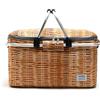 GreatRise Cestino da picnic con soleggiamento, cestino in vimini,