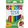 CARIOCA TITA Matite Colorate Set di Matite in Resina Esagonali Pastelli per