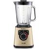 Moulinex Blender elettrico 1200 W, ciotola di vetro 2L, Gold Frullatore standard
