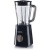 Ariete Frullatore Breakfast 576 500W 4 lame inox 2 velocità + Pulse 1,5 L Dark