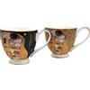 Queen Isabell Set 2 Tazze Jumbo 500 ml Gustav Klimt Il Bacio - Porcellana