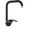 Cucina Miscelatore Rubinetto Lavello Monocomando Nero Opaco Squadrato dfh