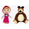 Grandi Giochi - Masha e Orso, morbidi peluche 20 cm, modelli assorti ffXQ