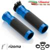 RIZOMA Manopole Rizoma Honda Transalp 700 Moto Sport Coppia Blu Alluminio Gomma