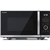 SHARP QG254AEB - Forno a microonde con barbecue, 900 W, grill: 1000 W, 10 livelli di potenza, funzione scongelamento, dimensioni: 490 x 288 x 411 cm, colore: Nero