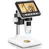 AOPICK Microscopio Digitale MicroscopioElettronico Portatile da 4,3 Pollici 1080P con 8