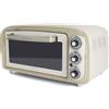 Ariete Forno Elettrico di Design 18 Litri 979 Acciaio Inox 1380W Vintage Beige