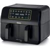 Ariete Airy Fryer Dual Friggitrice ad aria 4623 due cesti 1700W capacità 8L Nero