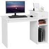 Scrivania per Computer Tavolo Porta PC Moderna Con Cassetto Con Mensola Ripiano