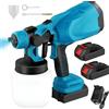 Paint PISTOLA A SPRUZZO ELETTRICA CON 2 BATTERIE DA 48 V VERNICIATORE FERRO LEGNO MURO