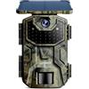 iZEEKER Fototrappola Solare 4K 30fps 48MP Fototrappola Infrarossi Invisibili con LED