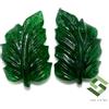 SBI Gems 22x14 MM Verde Naturale Avventurina Fatto a Mano Intagliato Paio 19.86 Cts Loose