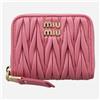 Miu Miu Matrasse Napa Coin Purse Begonia Pink 5MM268 AFPP F0638 140535632 [U]