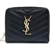 Saint Laurent La Prima Monogram Zip Coin Purse 668288-BOW01-1000 29763796 [U]
