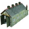 Metcalfe Capannone Per Locomotive Singolo - Pietra - Kit N Card - Metcalfe PN932