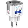 SURFOU Presa Intelligente ZigBee 16A, Prese Wifi Compatibile con Philips Hue, Alexa und Google Home, Smart Plug con Monitoraggio Energetico, Controllo Telecomando/Vocale, Hub Richiesto (1 Pezzi)