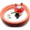 DN Autogas Parts Patio Gas Barbecue Regolatore 27mm Clip 37Mbar 1.5Kgh Con HP Tubo E 2 Clip Nuovo