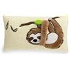 NICI cuscino di peluche Bradipo Slobby 43x25cm marrone - Soffice cuscino morbido per bambini, bambine, neonati e amanti dei peluche - Ideale a casa, all'asilo o in viaggio - 61216