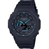 Casio G-Shock Classic AnadiGi Orologio Da Uomo Nero/Turchese GA-2100-1A2ER