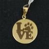 Dopazo Pendente Oro 18K 750 Mls. Serie ANIMAL LOVE. Mod. 3 Impronta Di Cane
