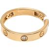 MR Anello Oro 18k 750 Mls. con Disegno Viti E Circonitas. 3,8 MM di Larghezza