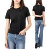 Moncler Lucky Chance Crystal Logo T-Shirt Size 44 8C00034 829FB 999 57681193 [U]