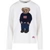 Polo Ralph Lauren Cotton Linen Sweater with Polo Bear 156728335 [U]