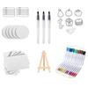 Kit Creativo con Spugne di Cellulosa Tattile Set da Disegno con Cavalletto