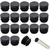 Zasvec Tappo per Tubi 32 Pezzi - Tappi in Plastica Rotondo 16mm per Sedie Ta