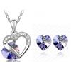 G4Love Collana Parure donna argento Swarovski Elements originale G4Love cristalli cuore