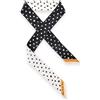 Fendi Women's Wrap-Style Palena Dot Silk Scarf (Black/White) 150777452 [U]