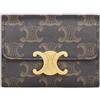 Celine Triomphe Coin Compact Wallet - Triomphe Canvas 10I652DS3 126936850 [U]