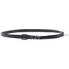Y Project Men's Y Love Buckle Leather Belt BLACK SILVER 30S24 55848243 [U]