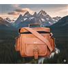 Fatto a mano Borsa Classica Padded In Pelle Di Capra Per DSLR SLR Per Fotografi