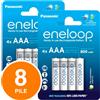 Panasonic Eneloop Batterie AAA NiMH Ricaricabili MiniStilo Micro 1.2V 800mAh 8x