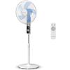 Rowenta Turbo Silence, Ventilatore a Piantana Potente, 12 Velocità Regolabili, Ventilatore Silenzioso, Oscillazione 120 gradi, Altezza Regolabile, Elevata Efficienza Energetica, VU5650