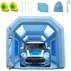 VEVOR Tenda di Verniciatura a Spruzzo Gonfiabile per Auto Moto SUV 2 Ventilatori 750W 480W Sistema di Filtrazione Filtro 3 Strati 6 Finestre d'Aerazione, Tenda Cabina per Verniciatura in Oxford 210D